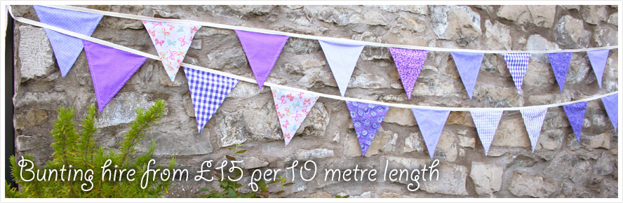 Bunting to Hire from 15